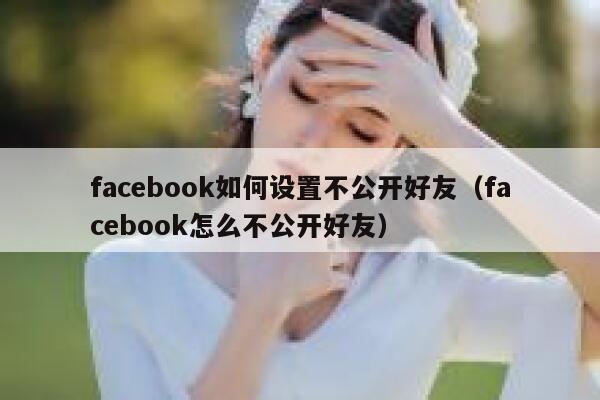 facebook如何设置不公开好友（facebook怎么不公开好友） 第1张