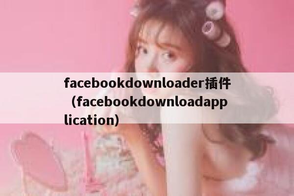facebookdownloader插件（facebookdownloadapplication） 第1张