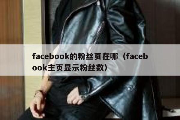 facebook的粉丝页在哪（facebook主页显示粉丝数） 第1张