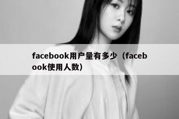 facebook用户量有多少（facebook使用人数） 第1张