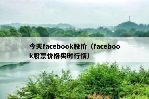 今天facebook股价（facebook股票价格实时行情） 第1张