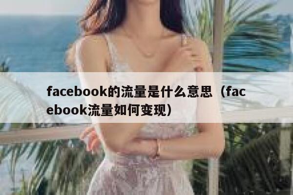 facebook的流量是什么意思（facebook流量如何变现） 第1张
