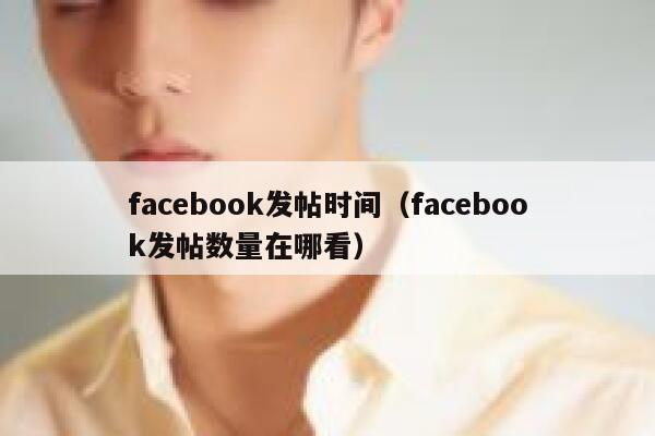 facebook发帖时间（facebook发帖数量在哪看） 第1张