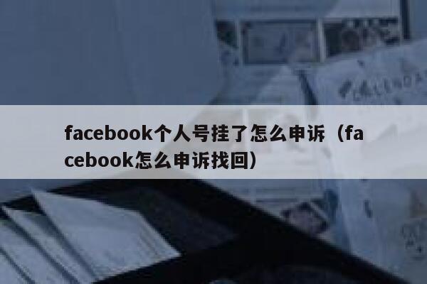 facebook个人号挂了怎么申诉（facebook怎么申诉找回） 第1张