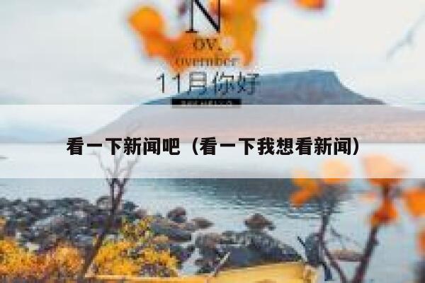 看一下新闻吧（看一下我想看新闻） 第1张