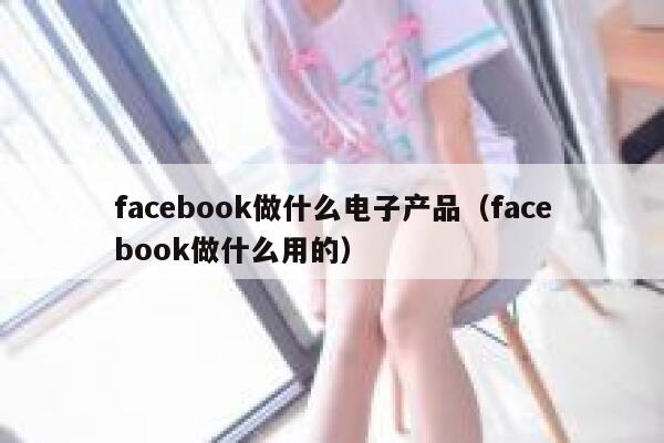 facebook做什么电子产品（facebook做什么用的） 第1张