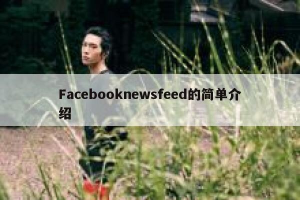 Facebooknewsfeed的简单介绍 第1张