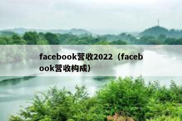 facebook营收2022（facebook营收构成） 第1张