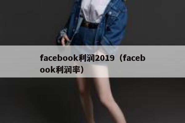 facebook利润2019（facebook利润率） 第1张