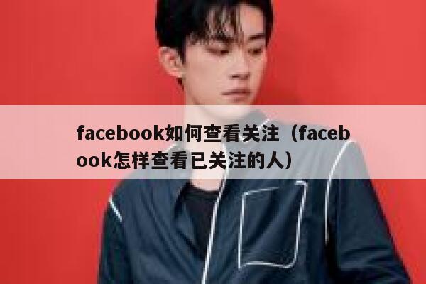 facebook如何查看关注（facebook怎样查看已关注的人） 第1张