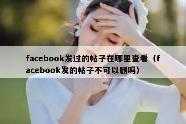facebook发过的帖子在哪里查看（facebook发的帖子不可以删吗） 第1张