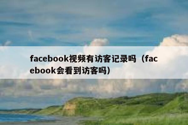 facebook视频有访客记录吗（facebook会看到访客吗） 第1张