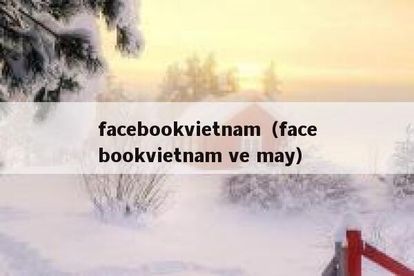 facebookvietnam（facebookvietnam ve may） 第1张