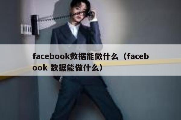 facebook数据能做什么（facebook 数据能做什么） 第1张