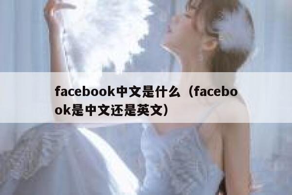 facebook中文是什么（facebook是中文还是英文） 第1张