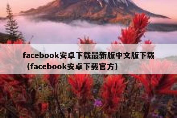 facebook安卓下载最新版中文版下载（facebook安卓下载官方） 第1张