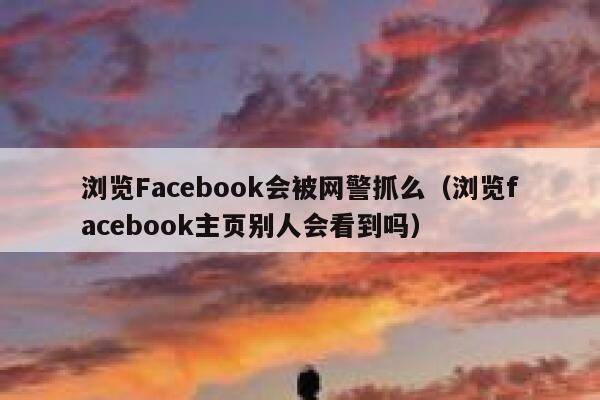 浏览Facebook会被网警抓么（浏览facebook主页别人会看到吗） 第1张