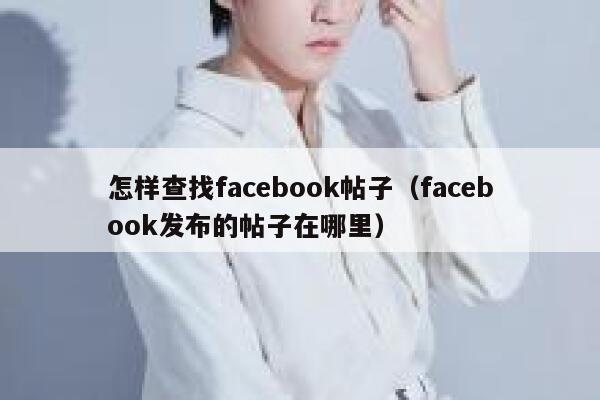 怎样查找facebook帖子（facebook发布的帖子在哪里） 第1张