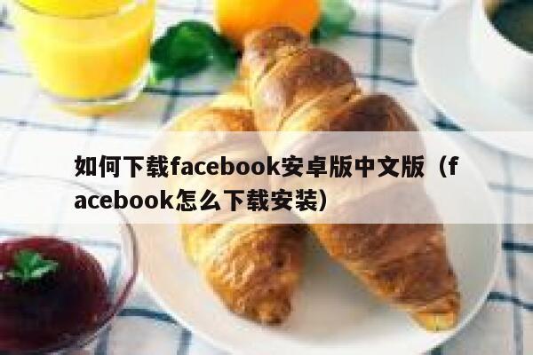 如何下载facebook安卓版中文版（facebook怎么下载安装） 第1张