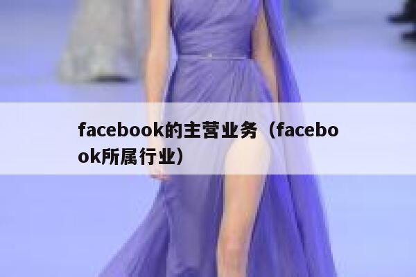 facebook的主营业务(facebook所属行业) 第1张 facebook的主营业务(facebook所属行业) 第1张