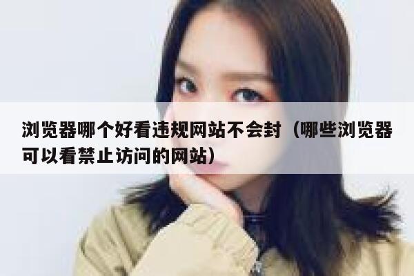 浏览器哪个好看违规网站不会封（哪些浏览器可以看禁止访问的网站） 第1张