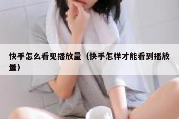 快手怎么看见播放量（快手怎样才能看到播放量） 第1张