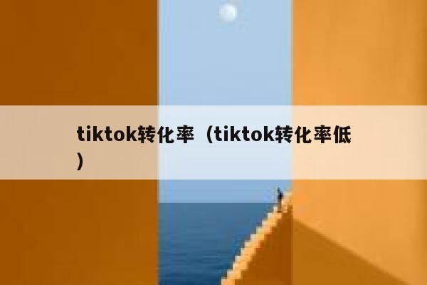 tiktok转化率（tiktok转化率低） 第1张