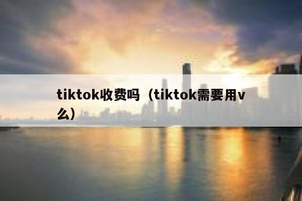 tiktok收费吗（tiktok需要用v么） 第1张