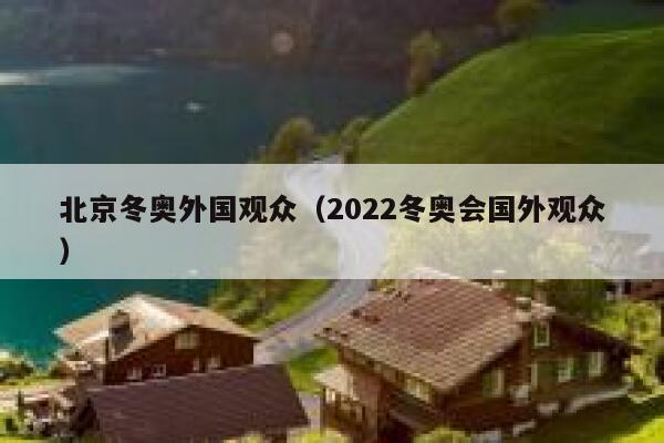 北京冬奥外国观众（2022冬奥会国外观众） 第1张
