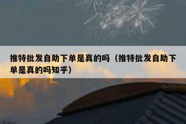 推特批发自助下单是真的吗（推特批发自助下单是真的吗知乎） 第1张