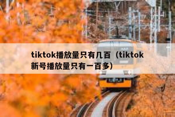 tiktok播放量只有几百（tiktok新号播放量只有一百多） 第1张