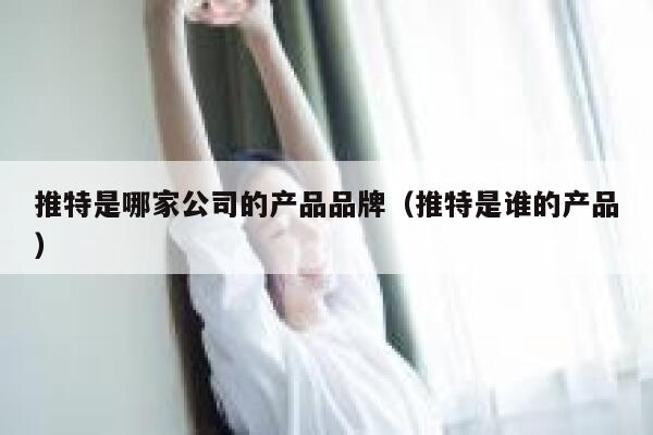 推特是哪家公司的产品品牌（推特是谁的产品） 第1张