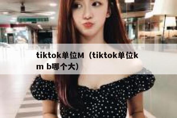 tiktok单位M（tiktok单位k m b哪个大） 第1张