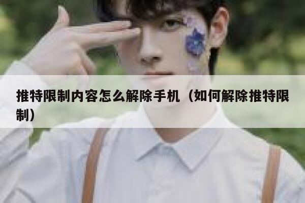 推特限制内容怎么解除手机（如何解除推特限制） 第1张