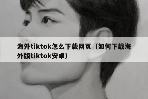 海外tiktok怎么下载网页（如何下载海外版tiktok安卓） 第1张
