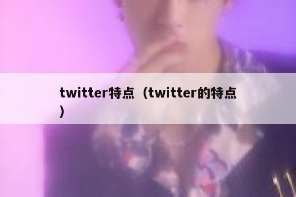 twitter特点（twitter的特点） 第1张