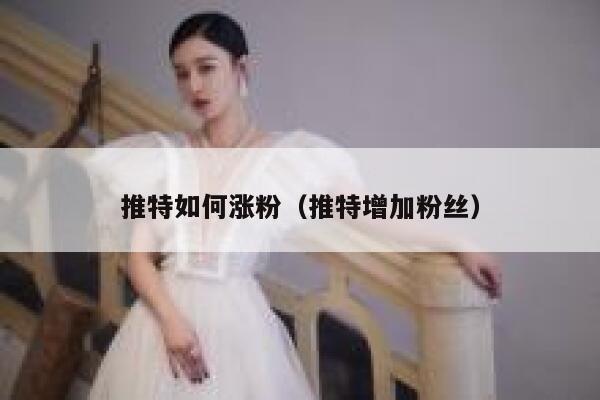 推特如何涨粉（推特增加粉丝） 第1张