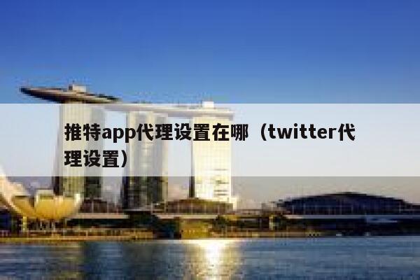 推特app代理设置在哪（twitter代理设置） 第1张