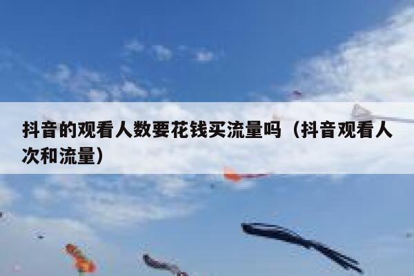抖音的观看人数要花钱买流量吗(抖音观看人次和流量) 第1张 抖音的观看人数要花钱买流量吗(抖音观看人次和流量) 第1张