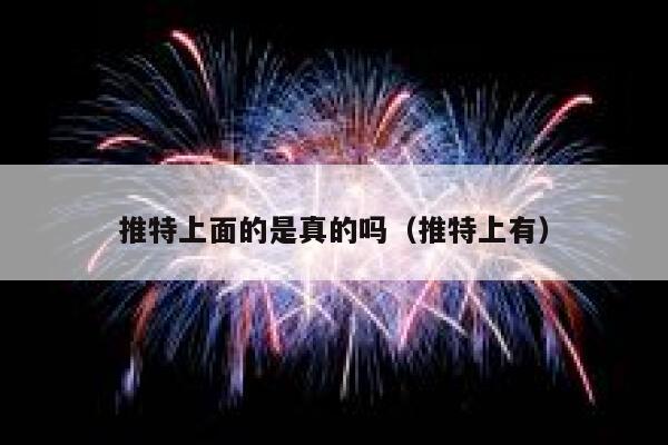 推特上面的是真的吗（推特上有） 第1张