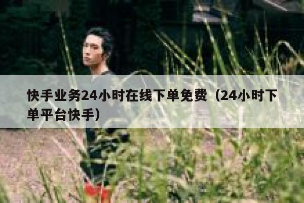 快手业务24小时在线下单免费（24小时下单平台快手） 第1张