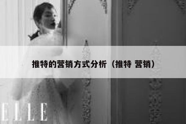 推特的营销方式分析（推特 营销） 第1张