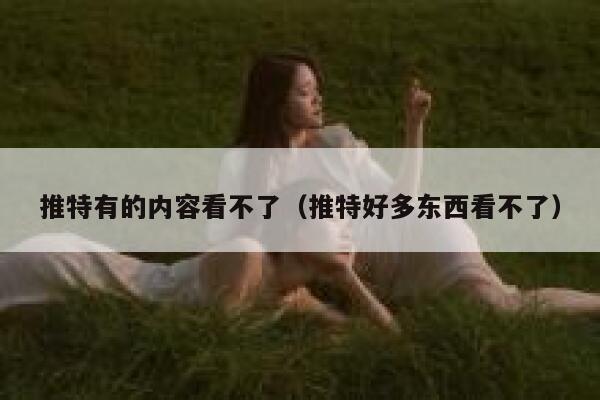 推特有的内容看不了（推特好多东西看不了） 第1张