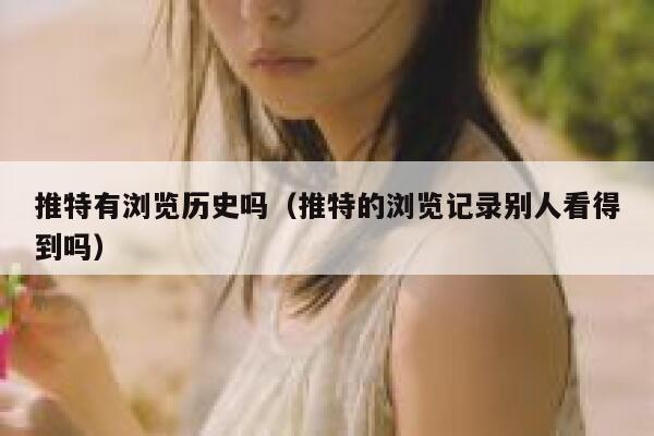 推特有浏览历史吗（推特的浏览记录别人看得到吗） 第1张