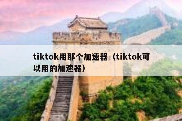 tiktok用那个加速器（tiktok可以用的加速器） 第1张