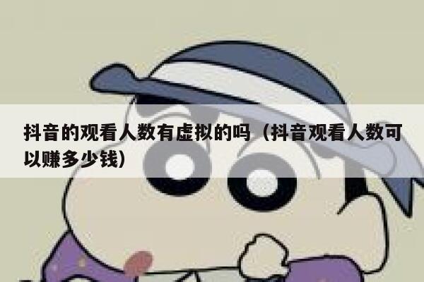 抖音的观看人数有虚拟的吗（抖音观看人数可以赚多少钱） 第1张