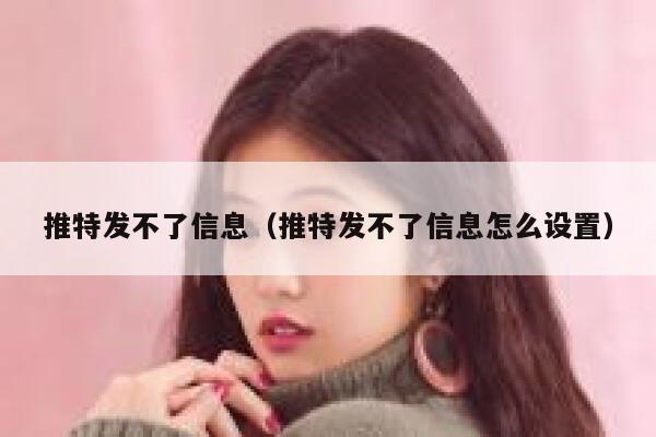 推特发不了信息（推特发不了信息怎么设置） 第1张