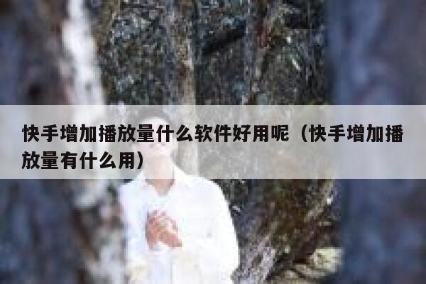 快手增加播放量什么软件好用呢(快手增加播放量有什么用) 第1张 快手增加播放量什么软件好用呢(快手增加播放量有什么用) 第1张