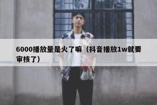 6000播放量是火了嘛（抖音播放1w就要审核了） 第1张