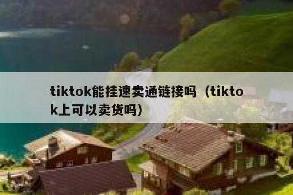 tiktok能挂速卖通链接吗（tiktok上可以卖货吗） 第1张